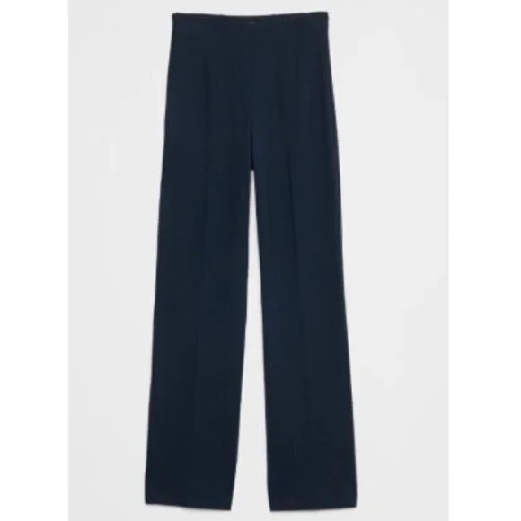 Banana Republic Ultra High Rise Straight Leg Luxe Ponte Pant  Black #515328 $100 - Picture 4 of 8